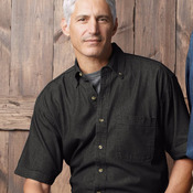 Men's Denim Short Sleeve Shirt